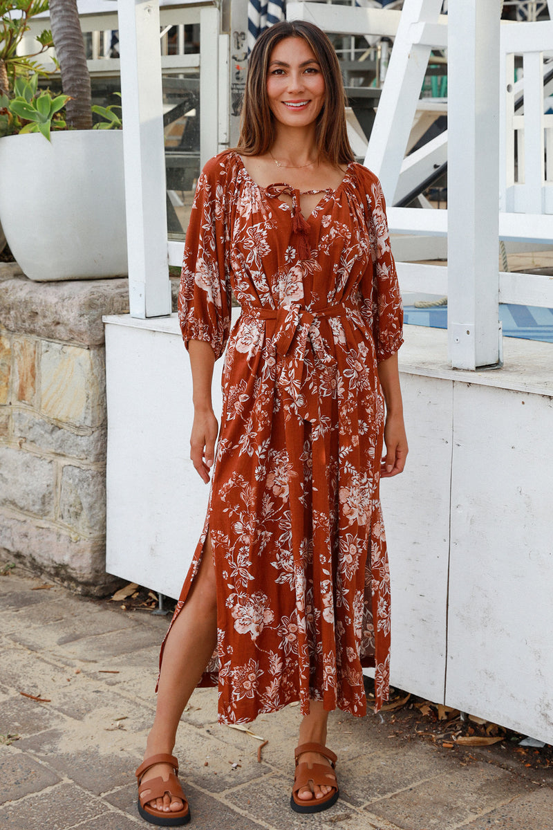 Tess V-Neck Maxi Dress