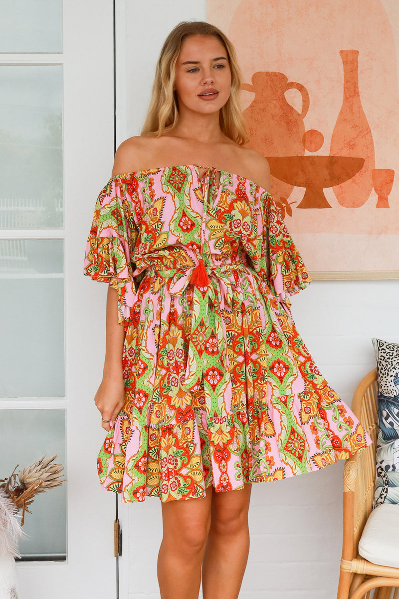 Graciela Off Shoulder Mini Dress