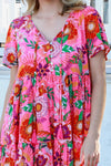 Kathleen V-Neck Mini Dress