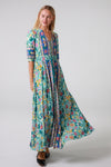 Davina 1/2 Sleeves Maxi Dress