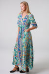 Davina 1/2 Sleeves Maxi Dress