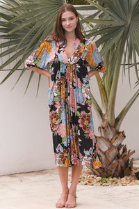 Anya V-Neck Midi Dress