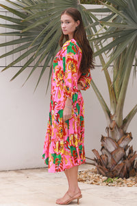 Bailey 3/4 Sleeves Midi Dress