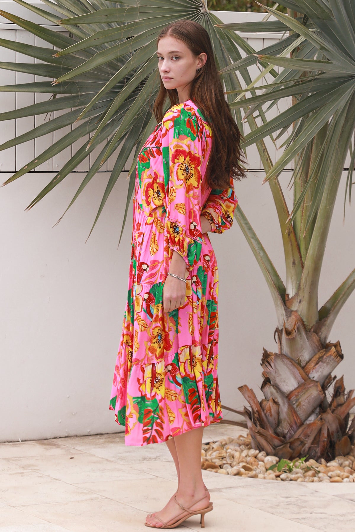 Bailey 3/4 Sleeves Midi Dress