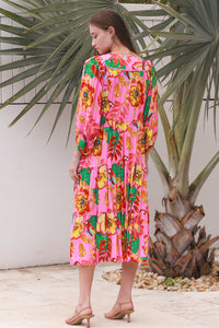 Bailey 3/4 Sleeves Midi Dress