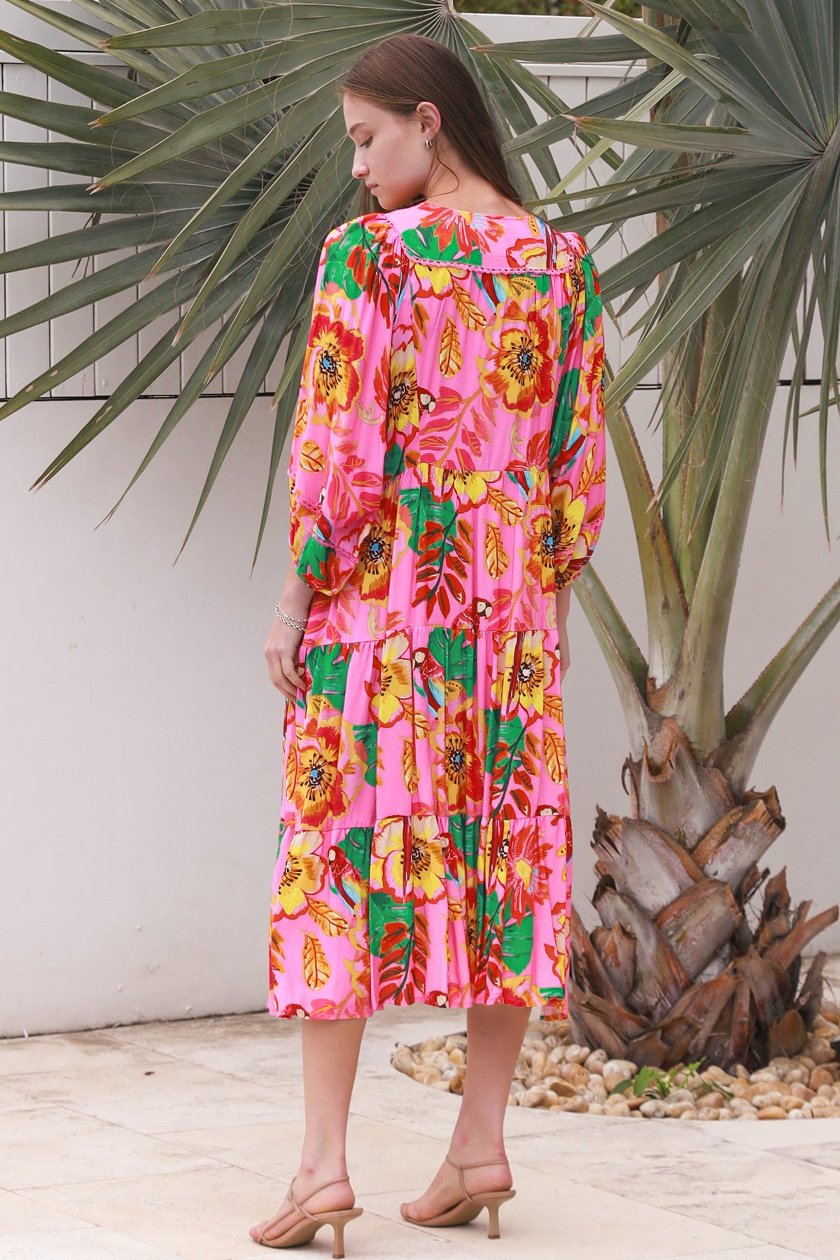 Bailey 3/4 Sleeves Midi Dress