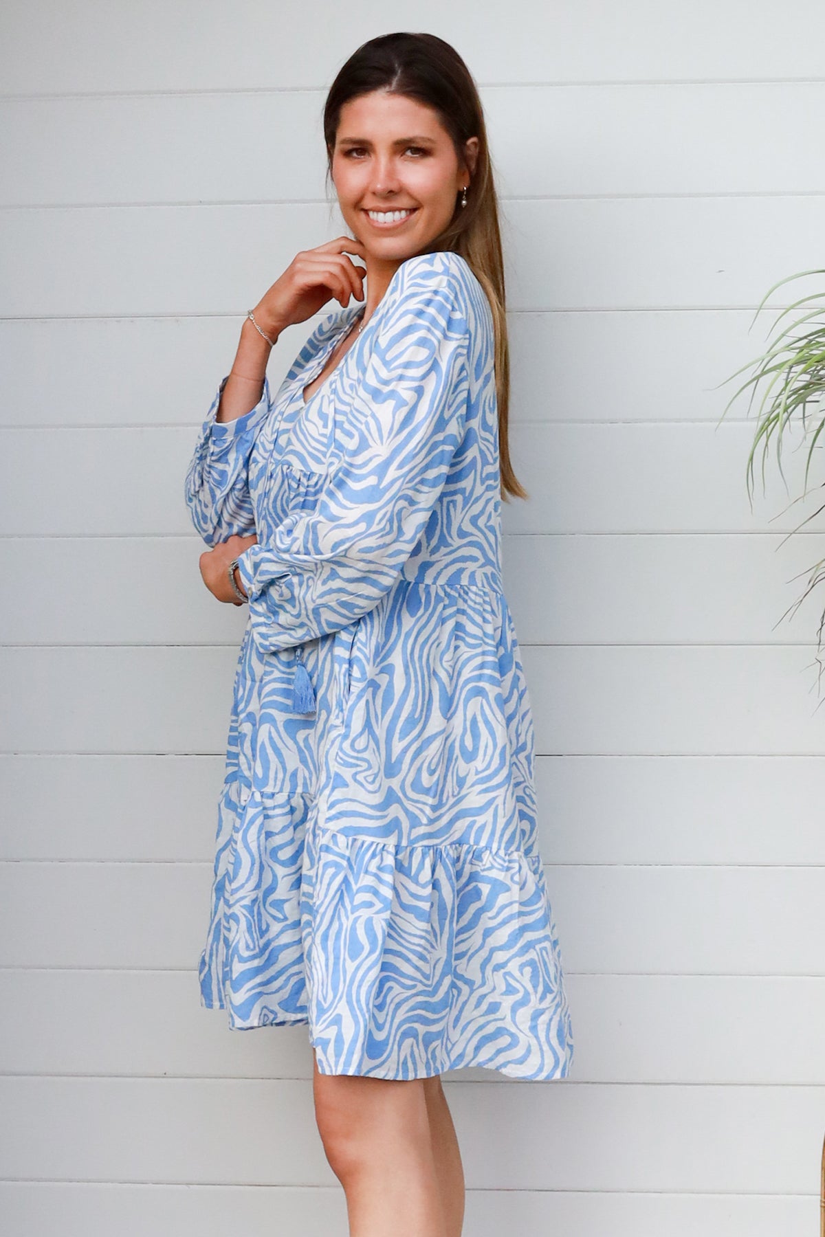 Leona Long Sleeves Mini Dress