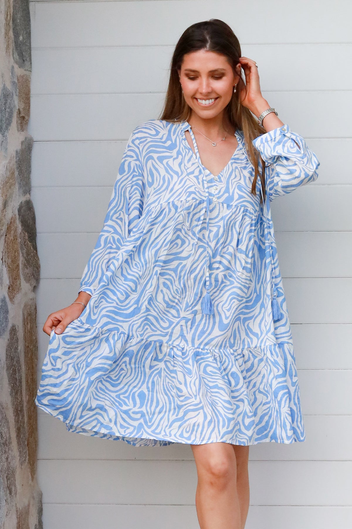 Leona Long Sleeves Mini Dress