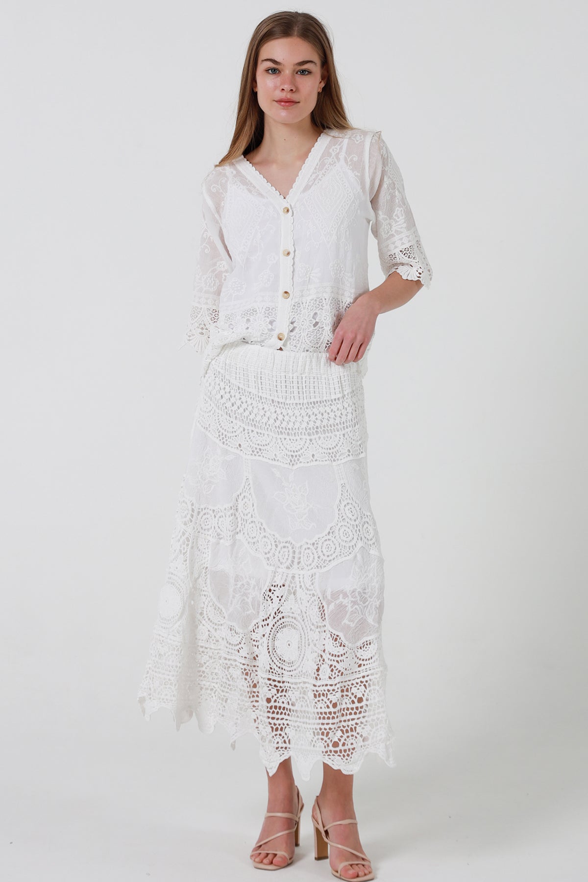 RX0172Skirt WHITE