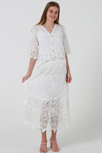 RX0172Skirt WHITE