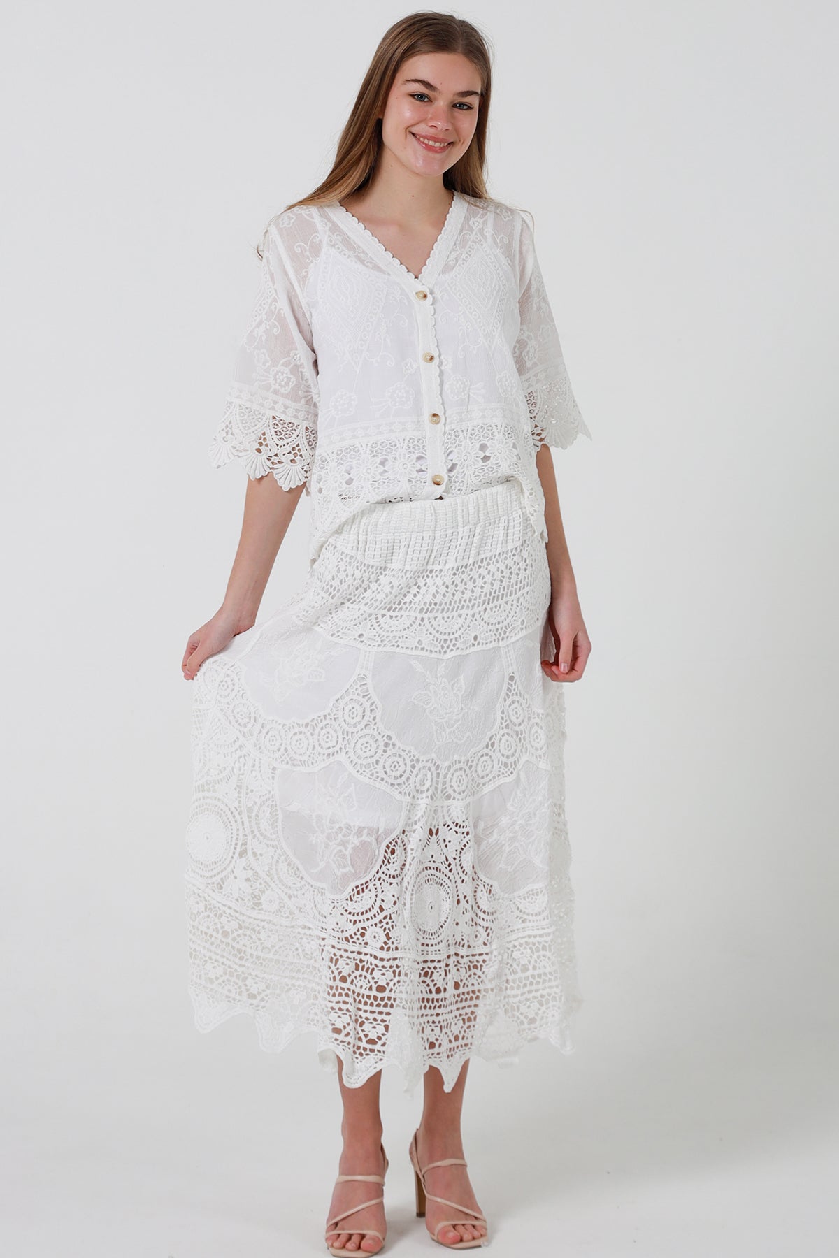 RX0172Skirt WHITE