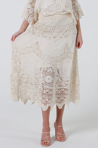 RX0173Skirt BEIGE
