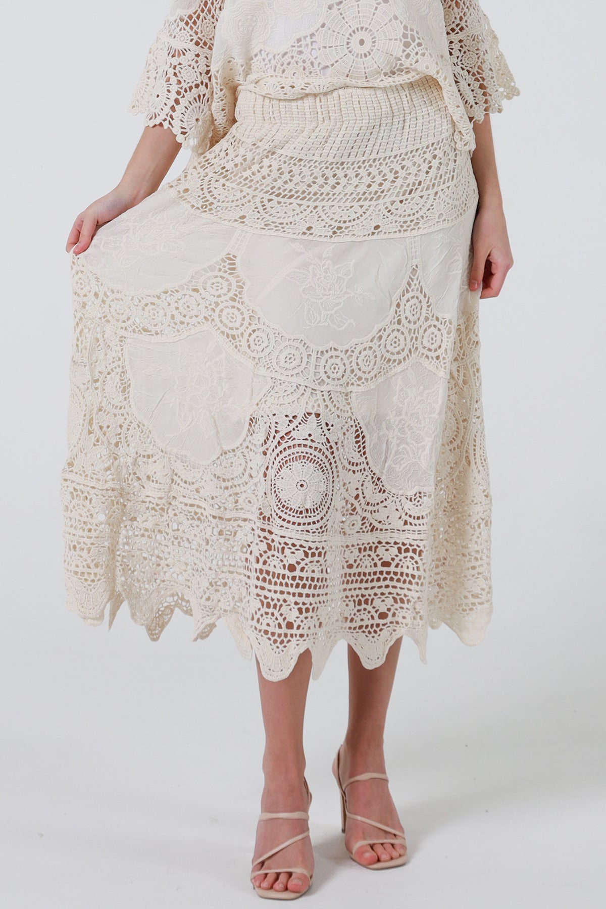 RX0173Skirt BEIGE