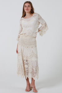 RX0173Skirt BEIGE