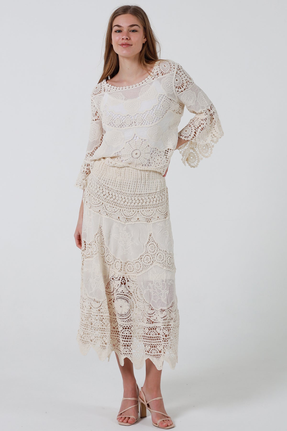 RX0173Skirt BEIGE