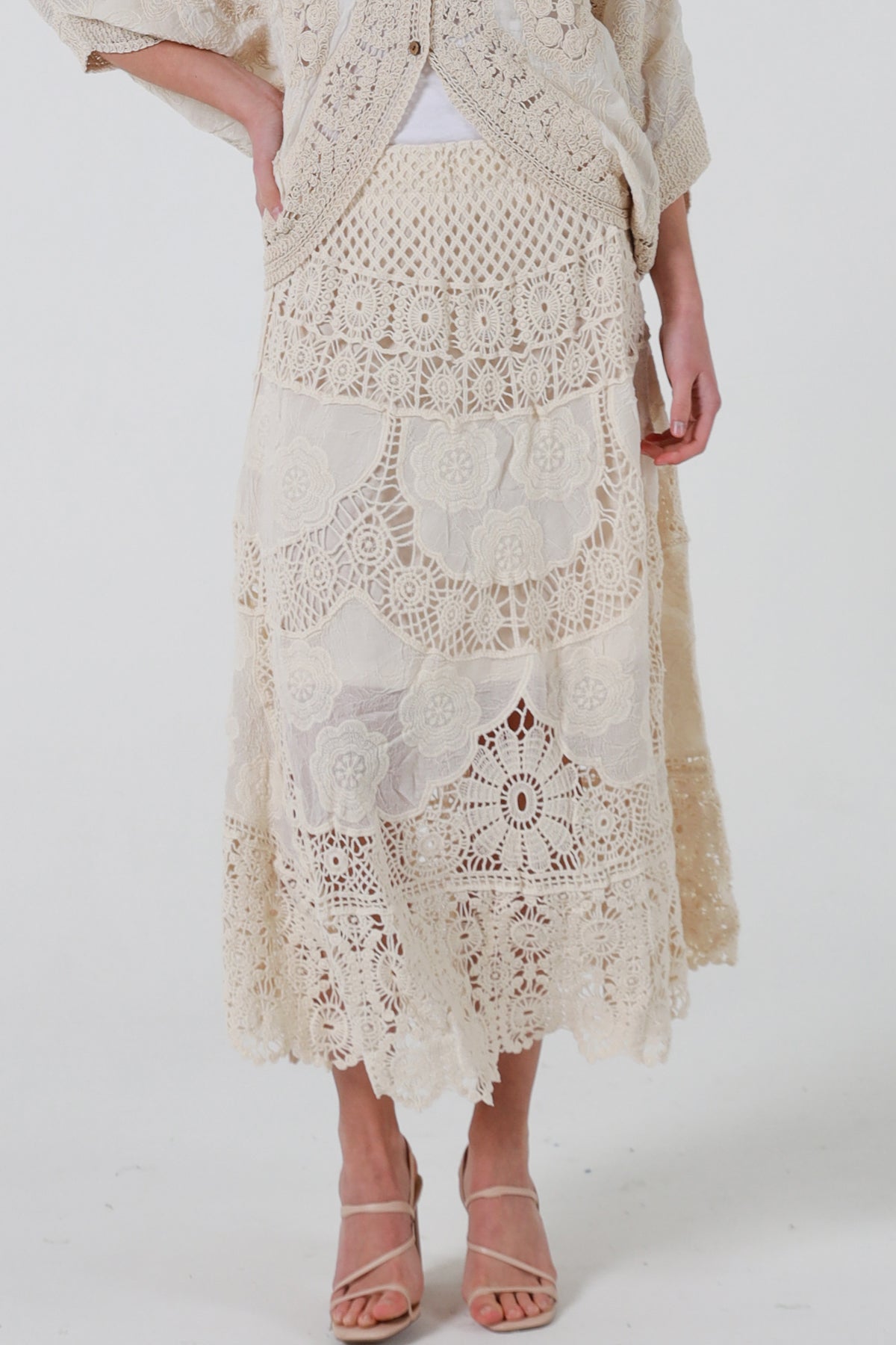 RX0178Skirt BEIGE