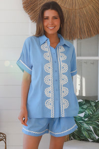 SD0013 Shirt Short Set