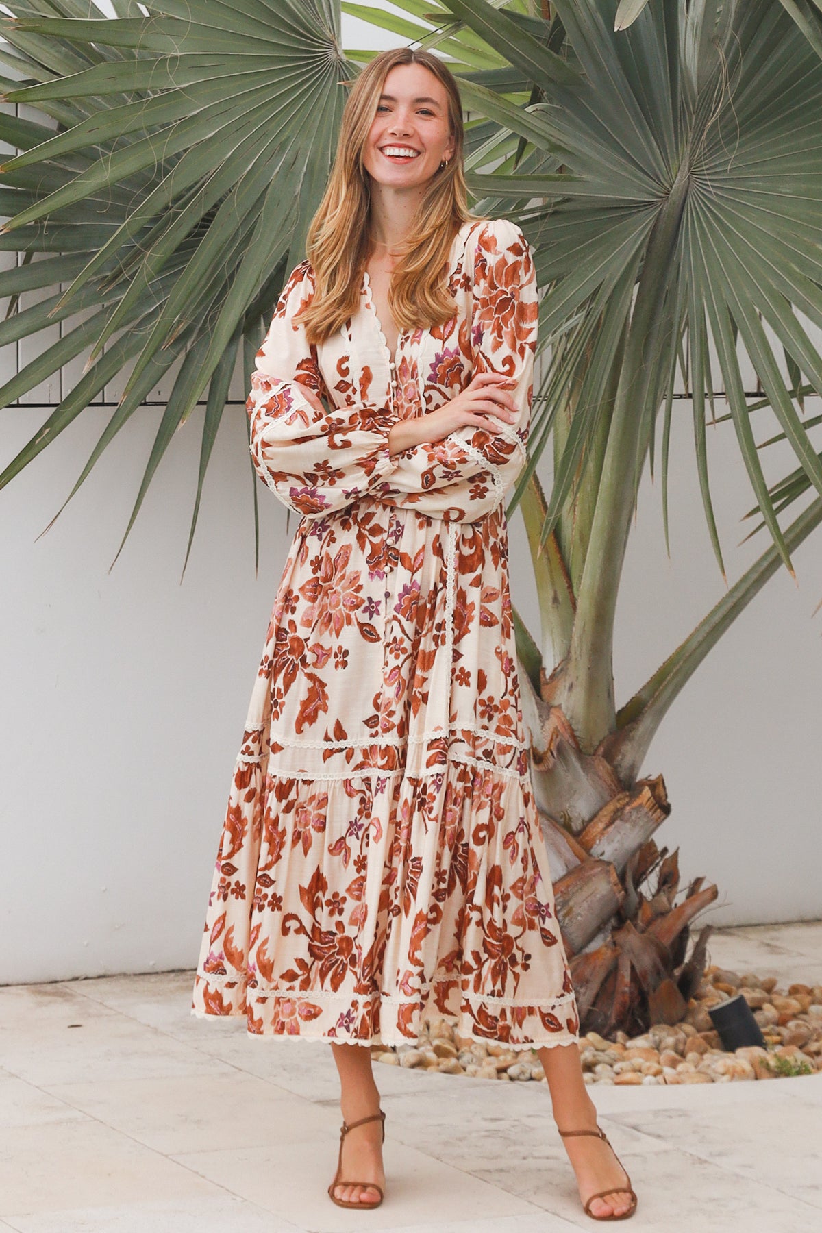 Winnie Long Sleeves Maxi Dress