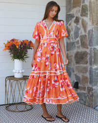 Floral-6 Midi Dress