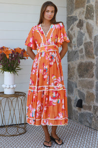 Floral-6 Midi Dress