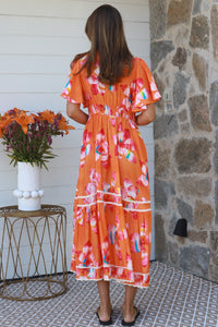 Floral-6 Midi Dress