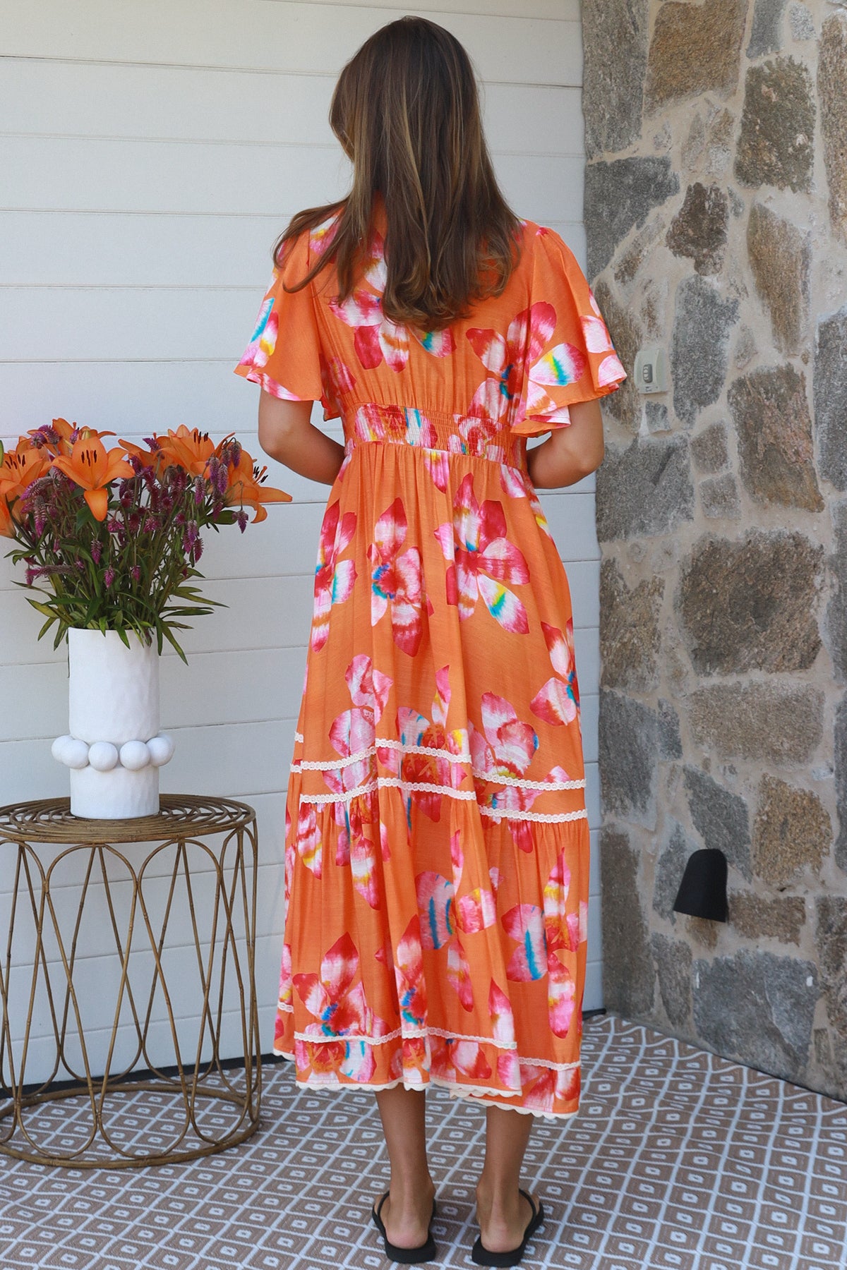 Floral-6 Midi Dress