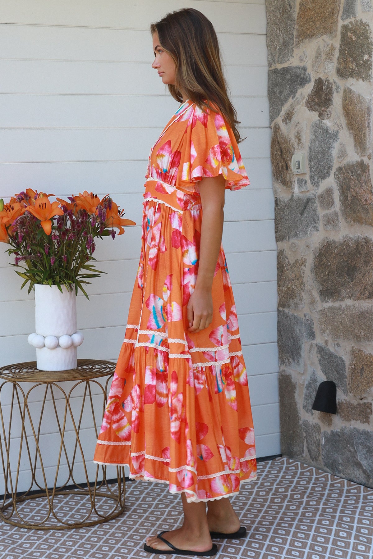 Floral-6 Midi Dress