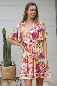 Finch Purple Mini Dress