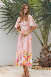 Floral 9 Midi Dress