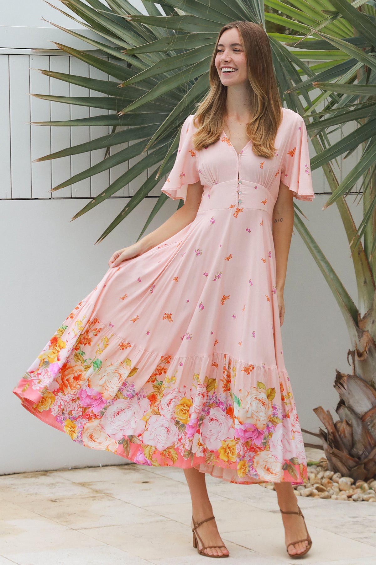 Floral 9 Midi Dress