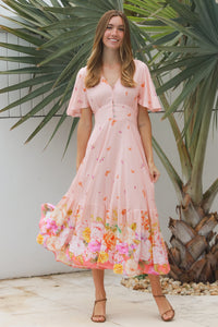 Floral 9 Midi Dress