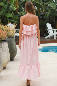 YF0050SP Pink Cotton Dress