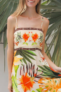 Tiara Brown Slip Maxi Dress