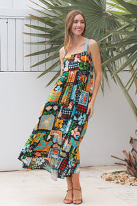 Hattie Black Slip Maxi Dress