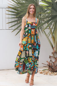 Hattie Black Slip Maxi Dress