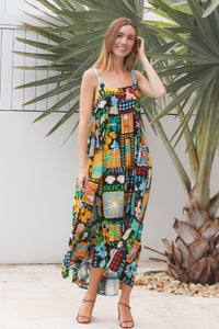 Hattie Black Slip Maxi Dress