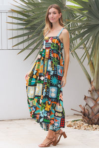 Hattie Black Slip Maxi Dress