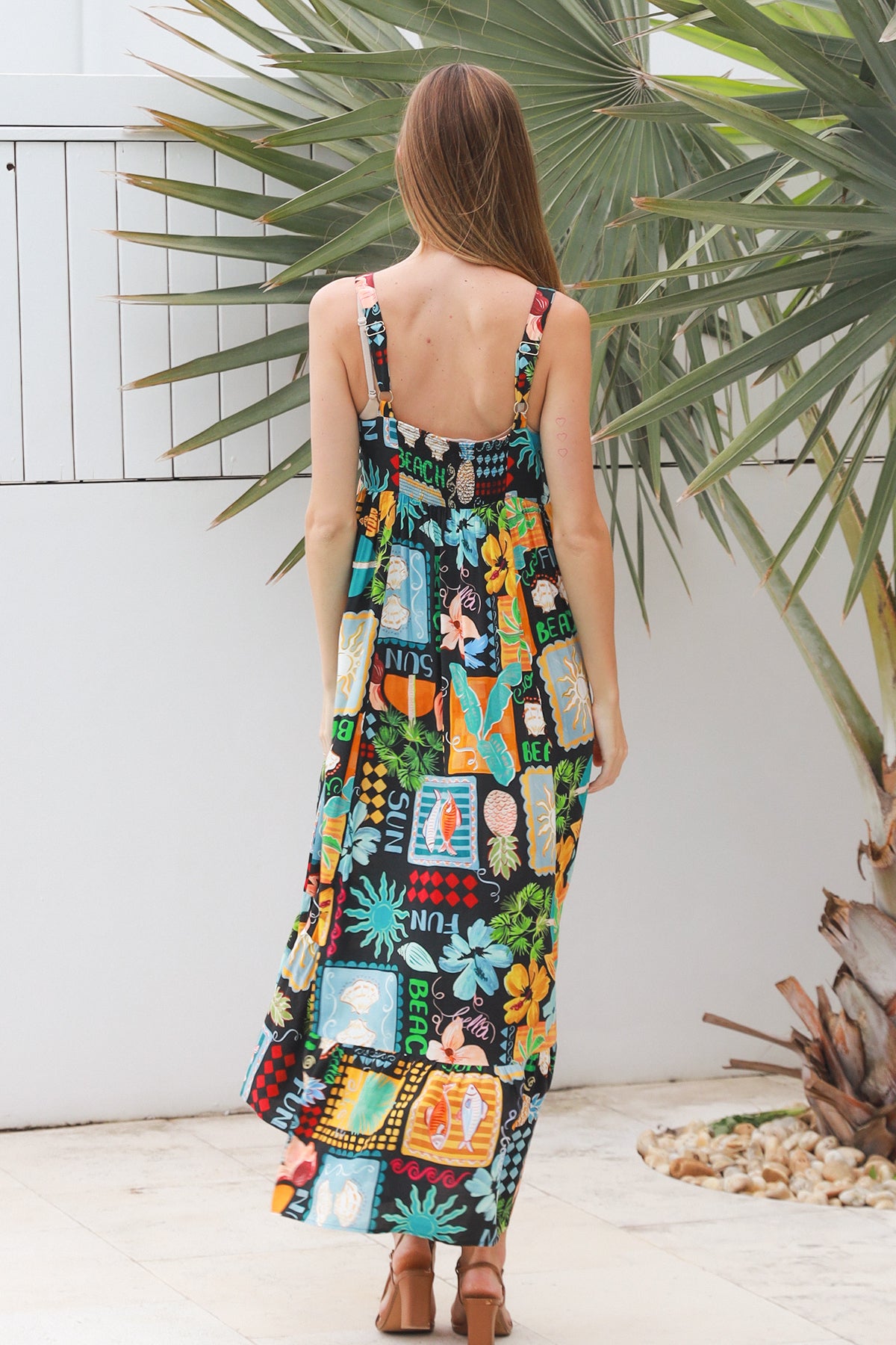 Hattie Black Slip Maxi Dress