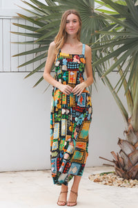 Hattie Black Slip Maxi Dress