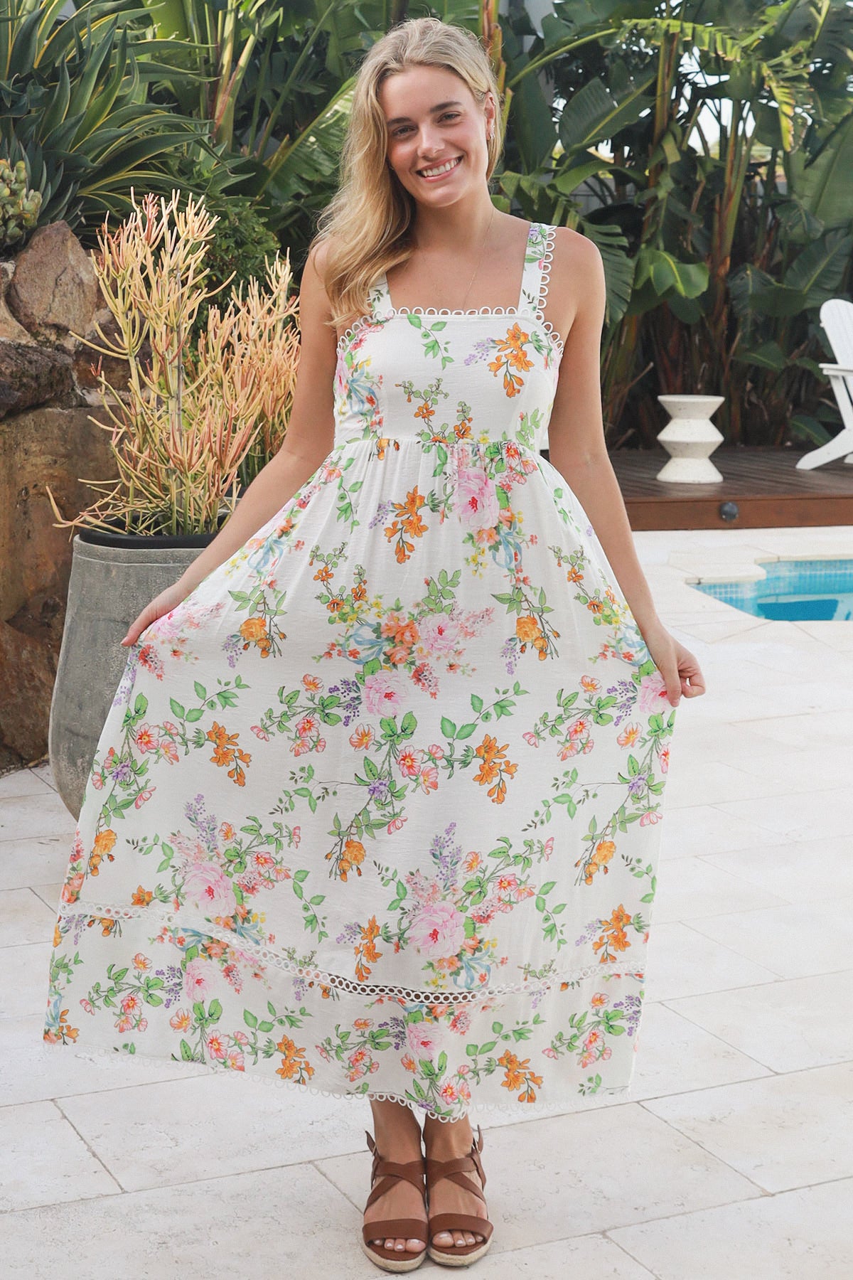 Floral 8 Midi Dress