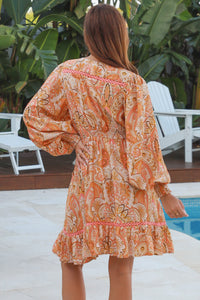 Luisa-Yellow Mini Dress