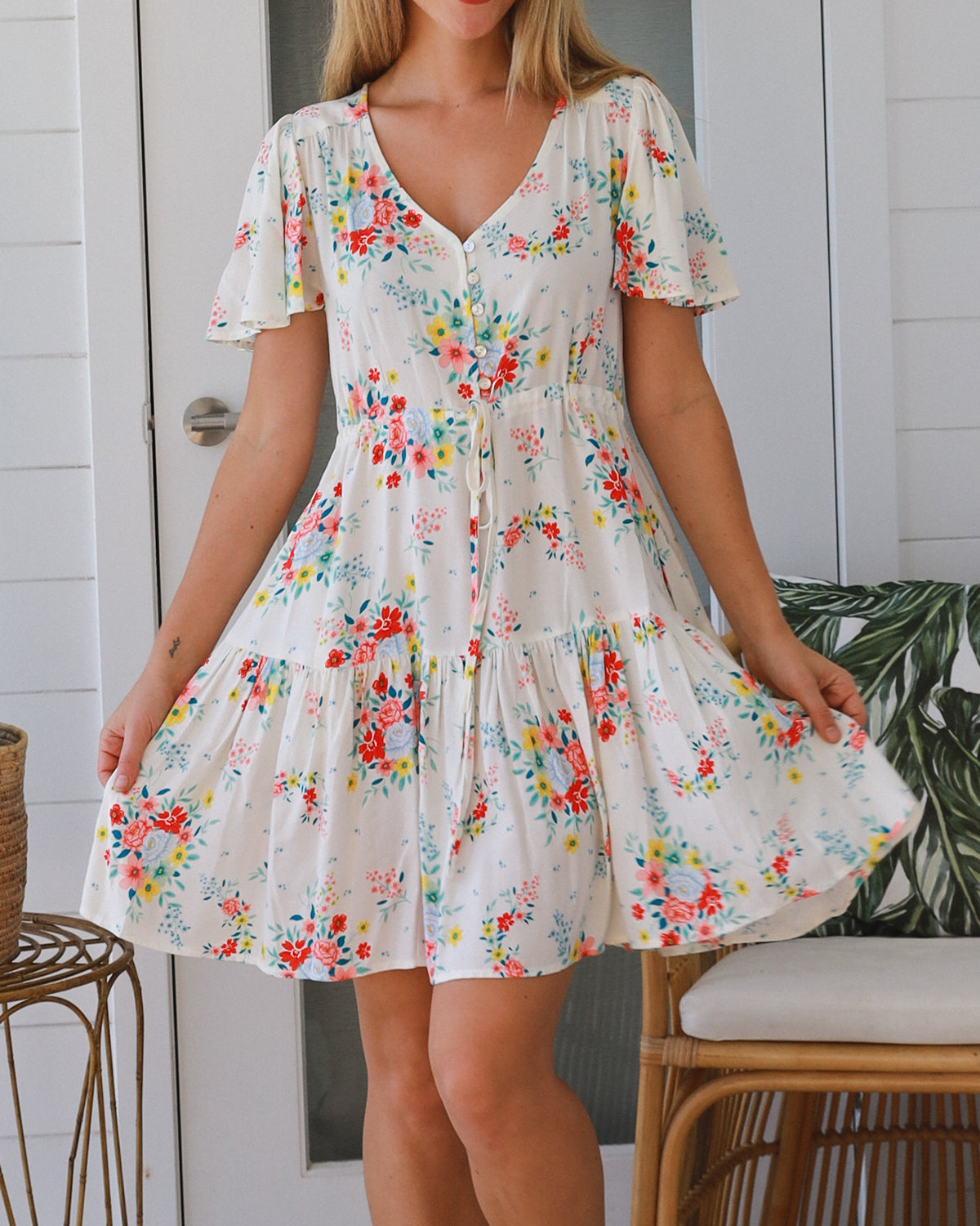 Floral 8 Mini Dress