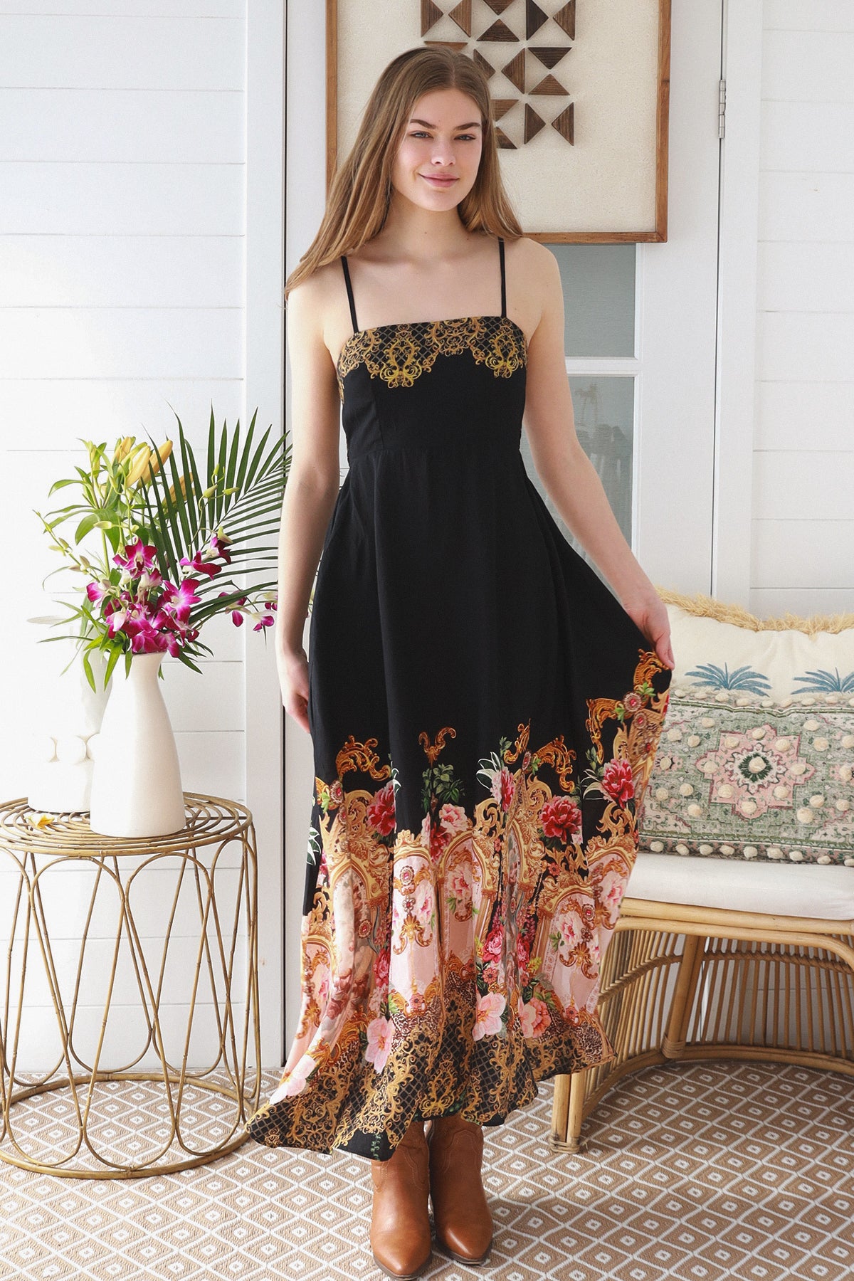 YF0232DR Slip Maxi Dress